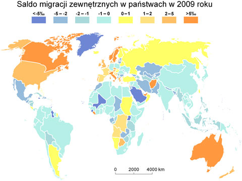 migracje na wiecie mapa